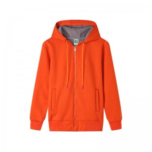 #307-Berber Fleece Zipper Hooded