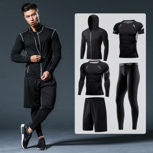 FDMM007- 5 pcs Men's Compression Sportswear Clothing Suit